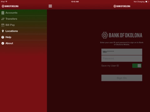 Bank of Okolona for iPad screenshot 2