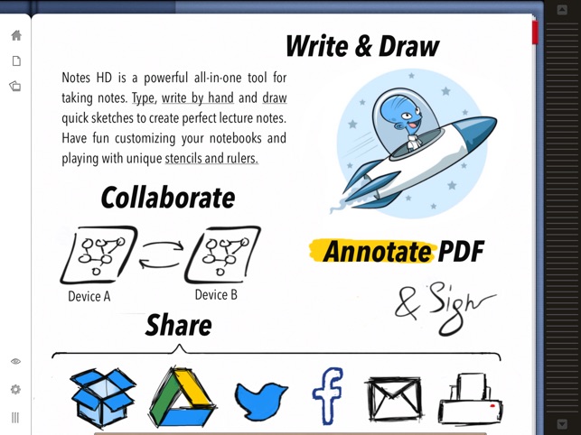 Notes HD: Notes, Drawings