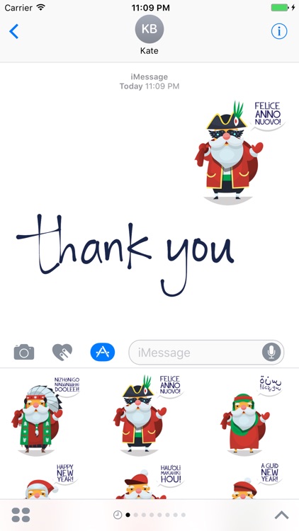 Santa Claus Around The World - Christmas Sticker