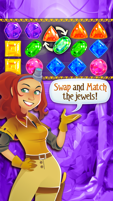 How to cancel & delete Jewel Hunt - Diamond Matching & Gem Hunting Game from iphone & ipad 1