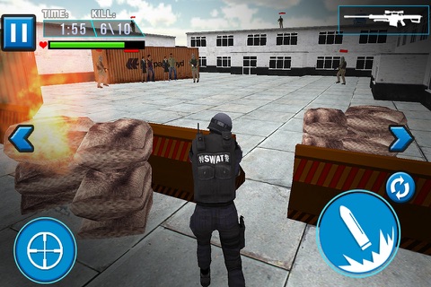 Airplane SWAT Team Force Elite Sniper Mission 3D Hostage screenshot 3