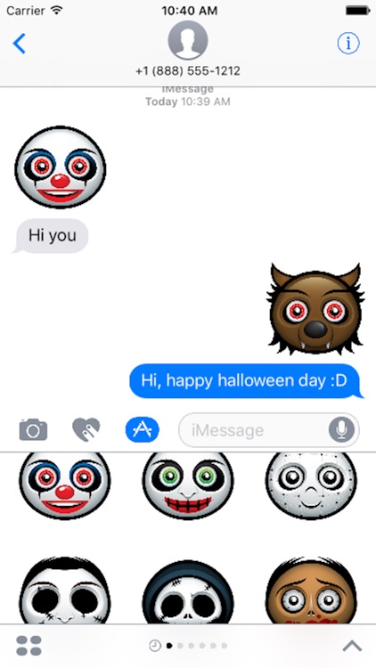 Halloween Face Emoji - Sticker
