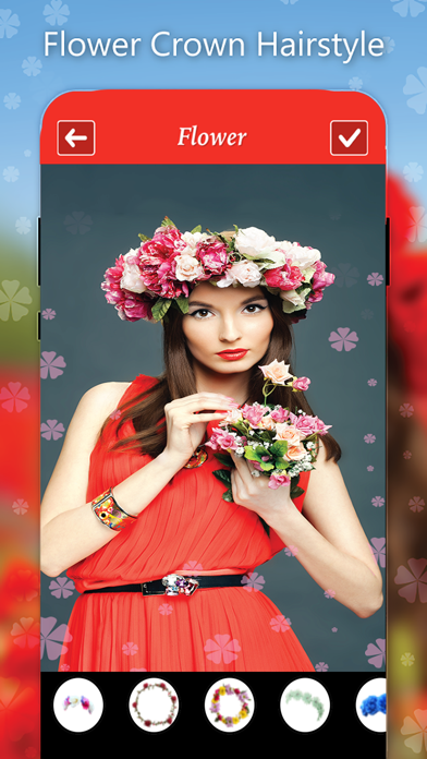 Flower Crown Hairstyles Makeup App Price Drops