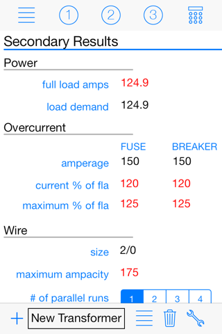 Transformer Calc Pro - náhled
