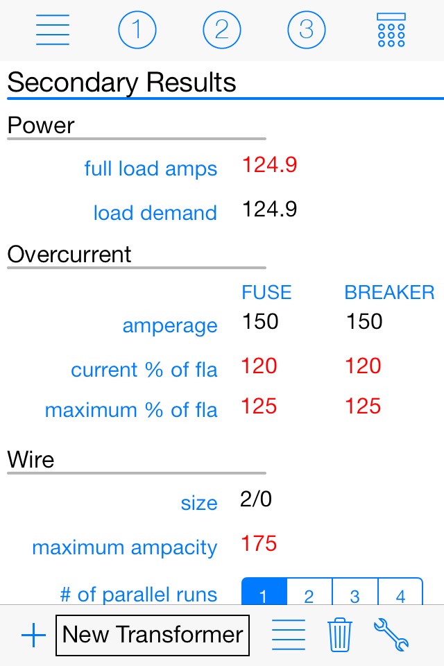 Transformer Calc Pro screenshot 2