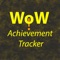 WoW Achievement Tracker is a very easy to use app to track World of Warcraft Achievements from players around the world