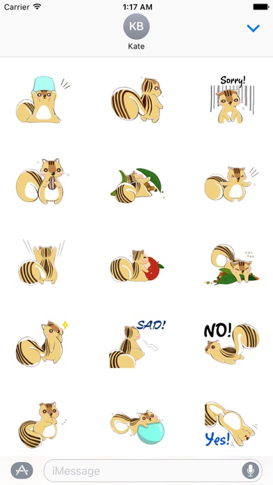 Adorable Chipmunk Sticker screenshot 2