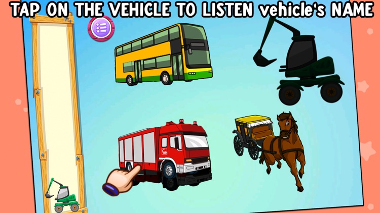 Amazing Vehicles Puzzles - First Words Vehicles screenshot-3