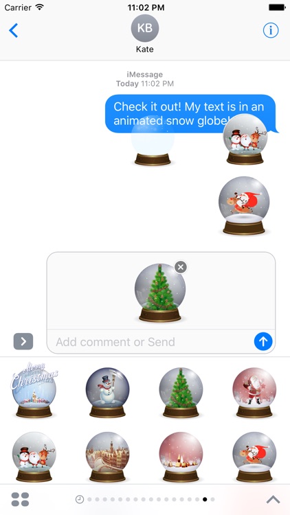 Snow Globe Stickers