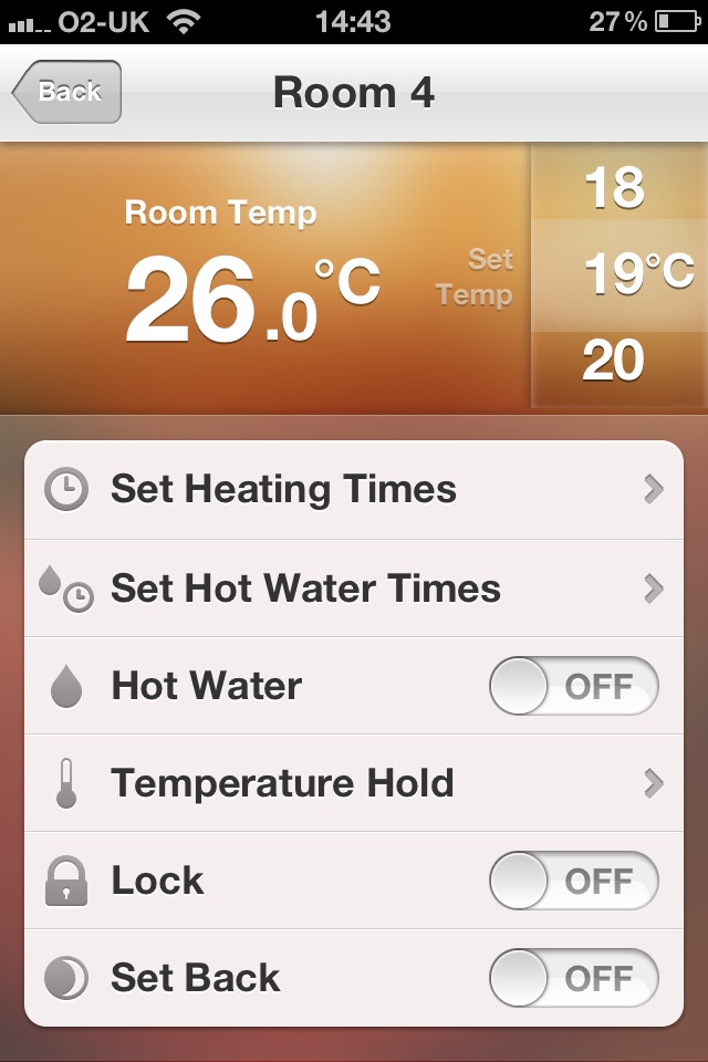 Heatmiser screenshot 3