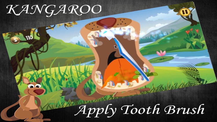 Wild Doodle Dentist - kid’s Animals tooth brush game screenshot-3