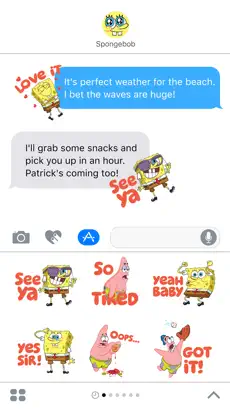 Screenshot 2 Emoticonos de Bob Esponja iphone
