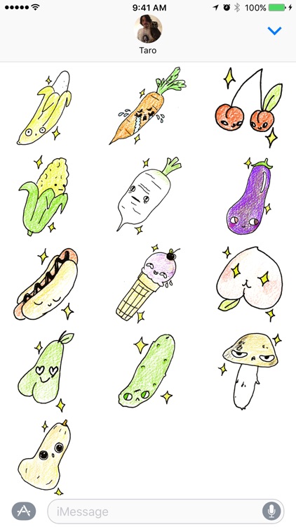 Food Face: Cute Foodie Stickers by Mylan