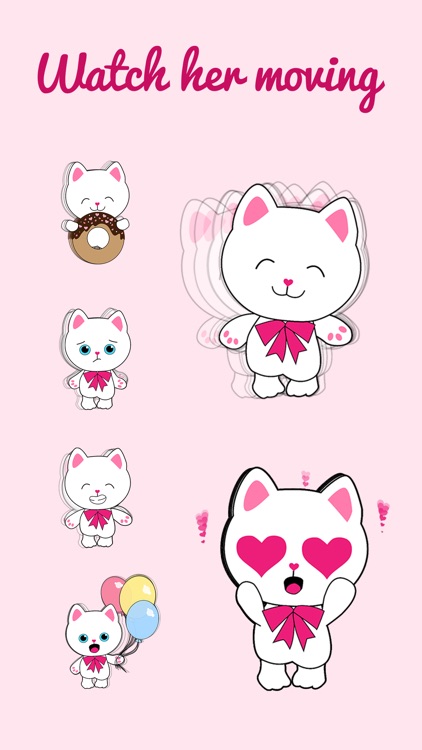 Kitty Cat animated Stickers