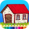 Coloring Book House: Learn to draw & paint for Kid