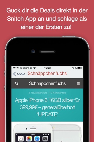 Snitch - Dein persönlicher Schnäppchenjäger! screenshot 3