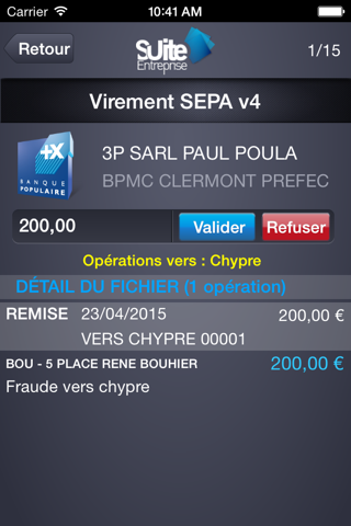 Suite Entreprise Mobile Banque Populaire screenshot 4
