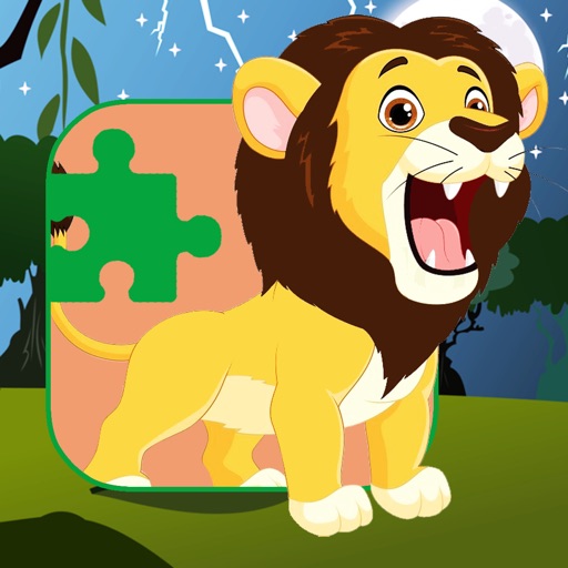 Jigsaw Puzzle Lion Queen Game For Kids Edition Icon