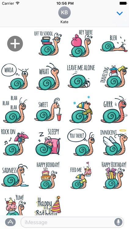 Silly Snail - MYOSE - Make Your Own Sticker Emoji