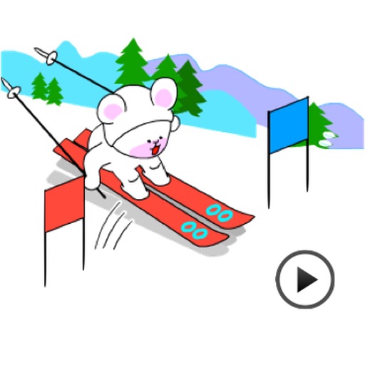 Animated Winter Sports Sticker icon