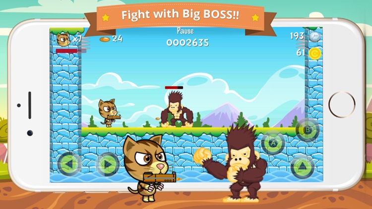 Cat Brothers Platform Bullet VS Gorilla Ape Kong