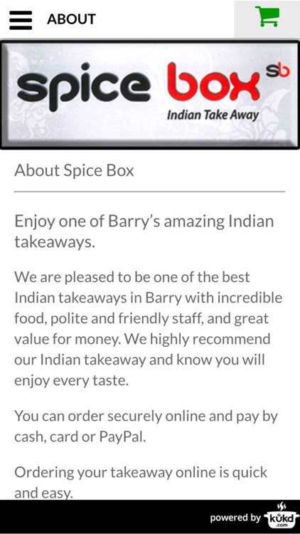 Spice Box Indian Takeaway screenshot-3