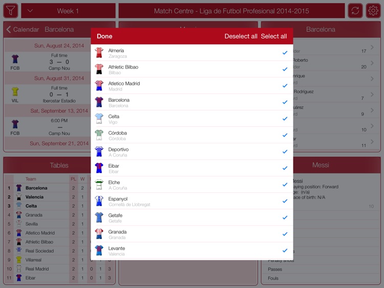 Spanish Football 2015-2016 - Match Centre screenshot-3