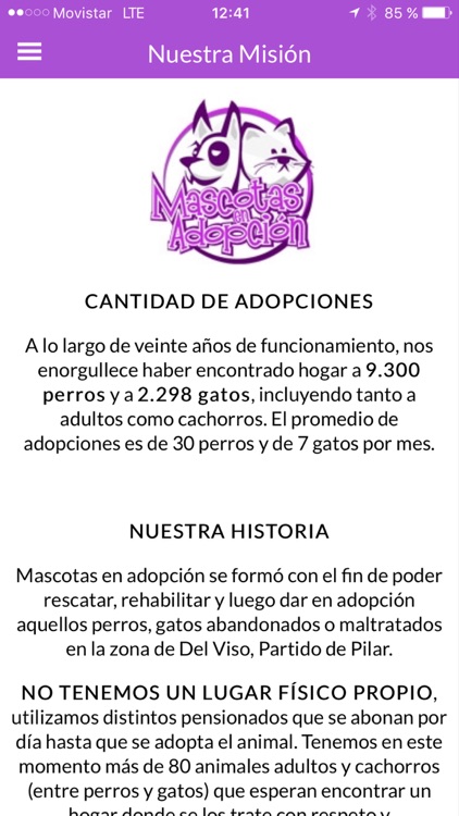 Mascotas en Adopción