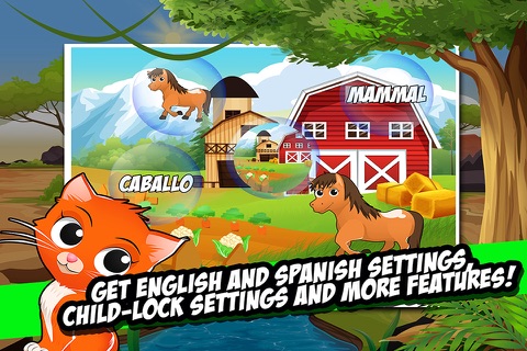 My Cartoon Critters: An animal sound and sight-word app for youngsters. screenshot 3
