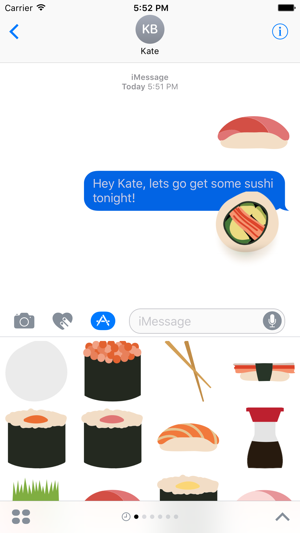 Sushi Sticker Pack for iMessage(圖3)-速報App