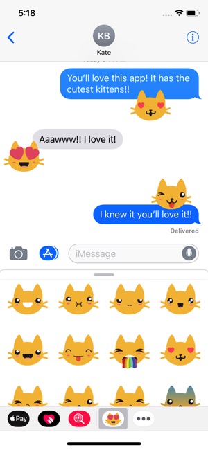 Kitty Emoji Stickers(圖2)-速報App