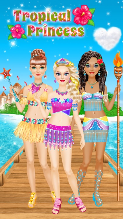Tropical Princess: Girls Makeup and Dress Up Games