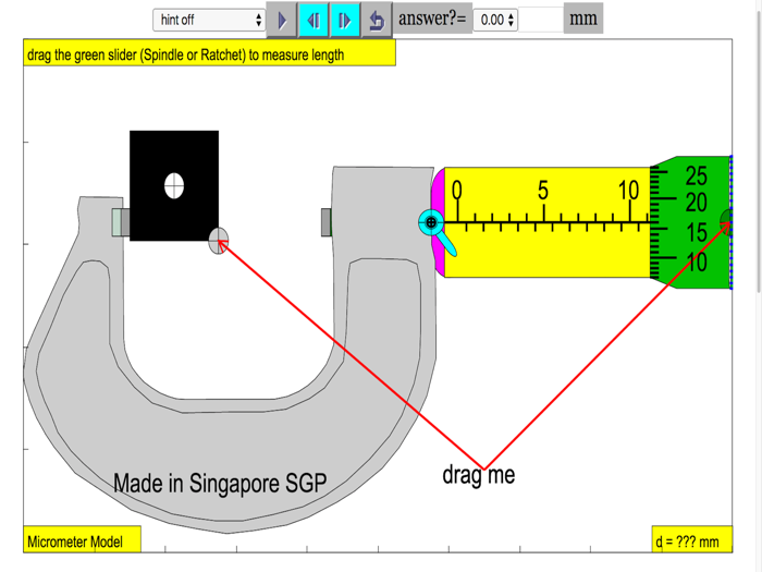Micrometer Simulator