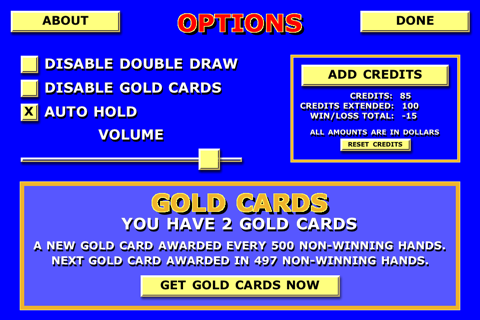 Double Draw Poker Triple Play screenshot 3