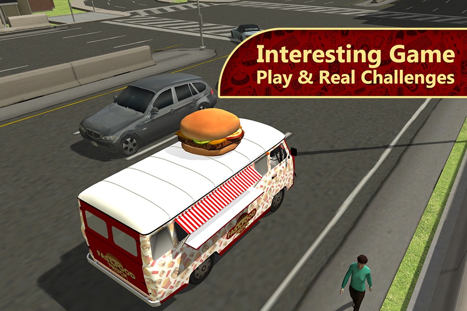 Fast Food Truck Simulator – Semi food lorry driving and parking simulation game screenshot 3