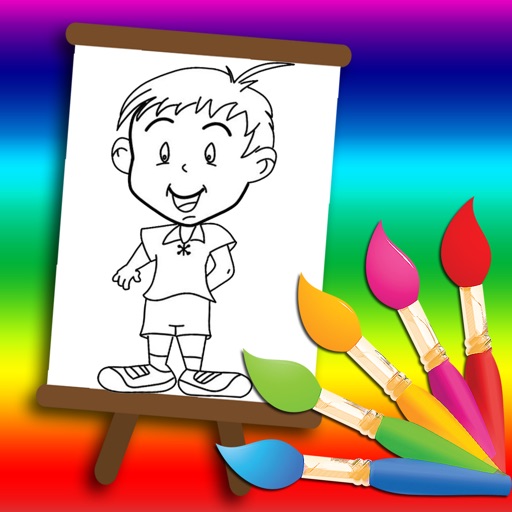 Little Boy New Coloring Book Kids Game iOS App