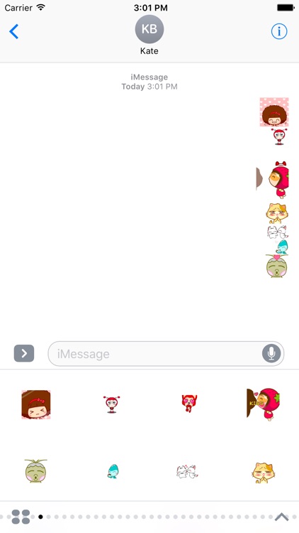 Animated Kiss Sticker For iMessage by Kaushik Godhani