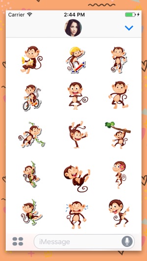 Animated Monkey: Chat Stickers(圖3)-速報App