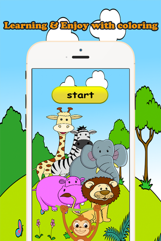 Zoo Animals Coloring Book Educational Toddler Game - náhled