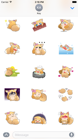 Fox Girl Sticker For iMessages(圖2)-速報App