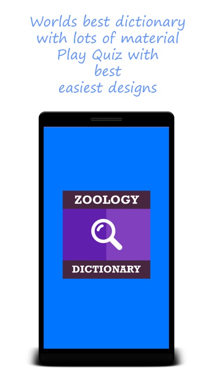 Zoology Dictionary & Quiz