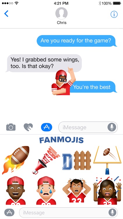 Fanatics NFL Shop Brings Fan Stickers to iMessage App Store