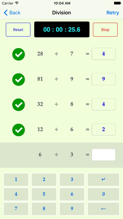 Basic Division Quiz