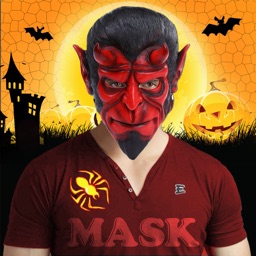 Halloween Monster Masks Photo Sticker Maker