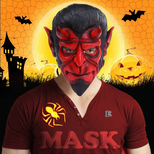 Halloween Monster Masks Photo Sticker Maker