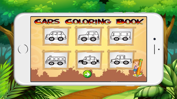 Coloring Book of Cars for Children