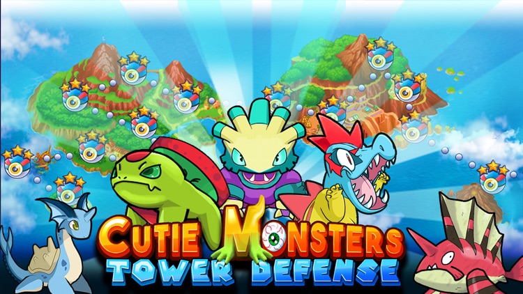 Cutie Monsters Tower Defense-Cute Monster Stickers screenshot-0