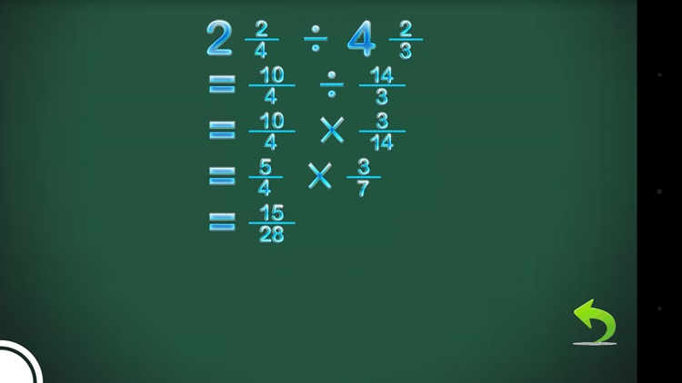 Fraction Calculator and progress