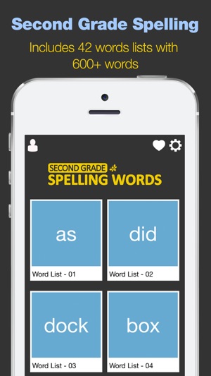 Second Grade Spelling Words