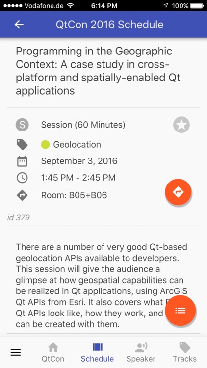 QtCon 2016 Conference App